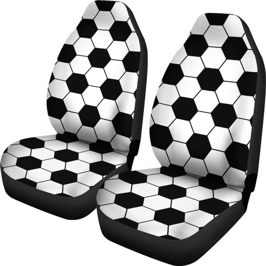 Soccer Ball Texture Print Design LKS303 Car Seat Covers