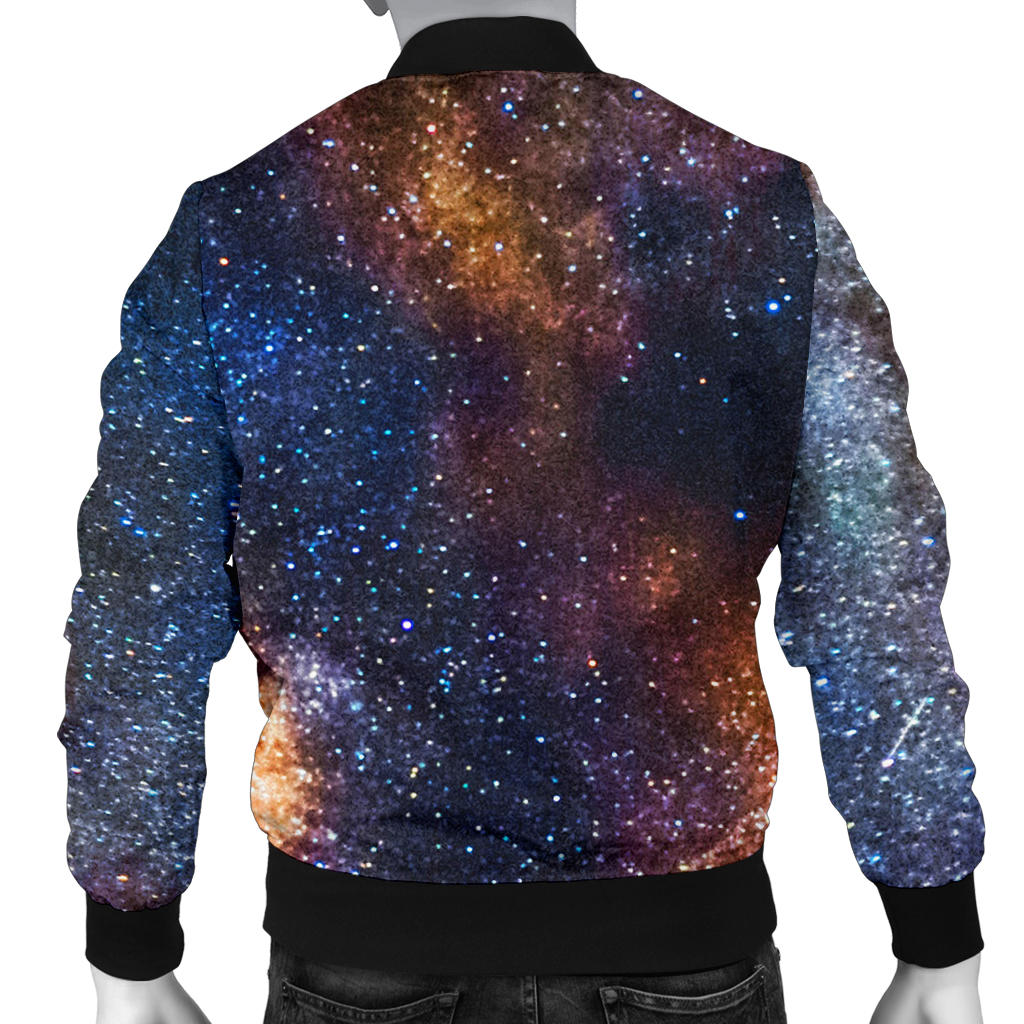Celestial Milky way Galaxy Men Bomber Jacket