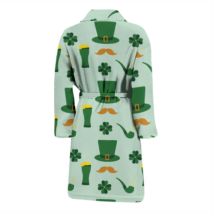 St Patricks Day Print Design LKS304 Men Bathrobe