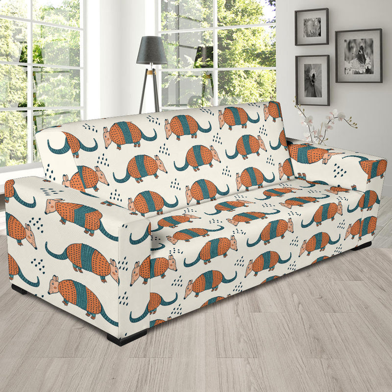 Armadillo Pattern Print Design 01 Sofa Slipcover