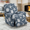 Seashell Print Design LKS306 Recliner Slipcover