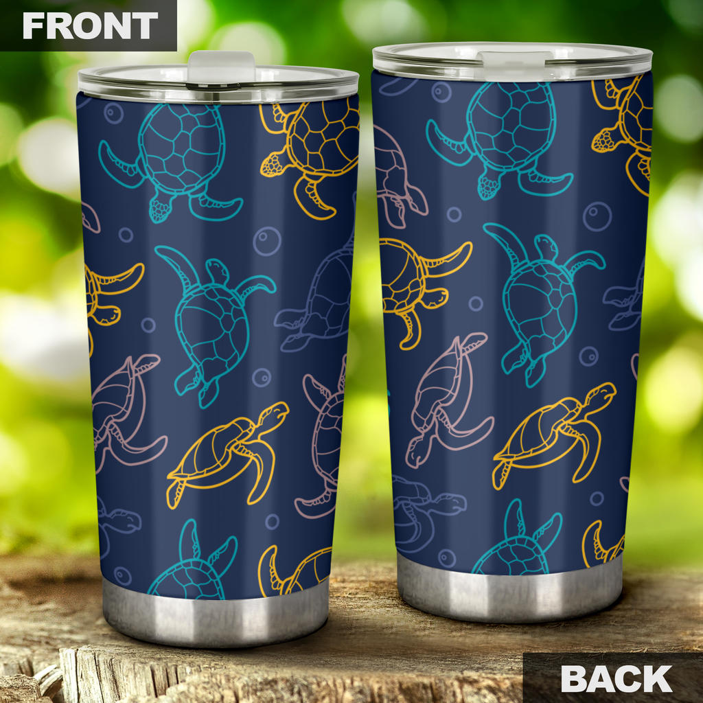Sea Turtle Baby Print Tumbler