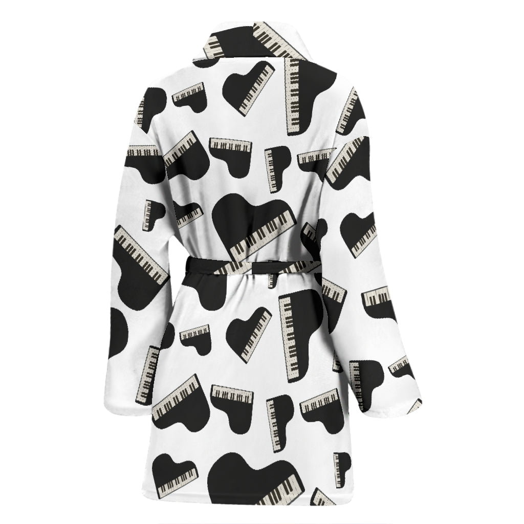 Piano Print Design LKS405 Women Bathrobe