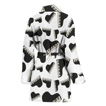 Piano Print Design LKS405 Women Bathrobe