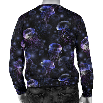 Jellyfish Themed Men Long Sleeve Sweatshirt