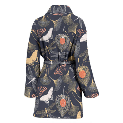 Dragonfly Print Design LKS404 Women Bathrobe