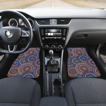Mandala Boho Chic Design Print Car Floor Mats Front Back