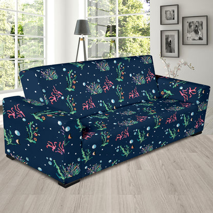 Seaweed Print Design LKS306 Sofa Slipcover