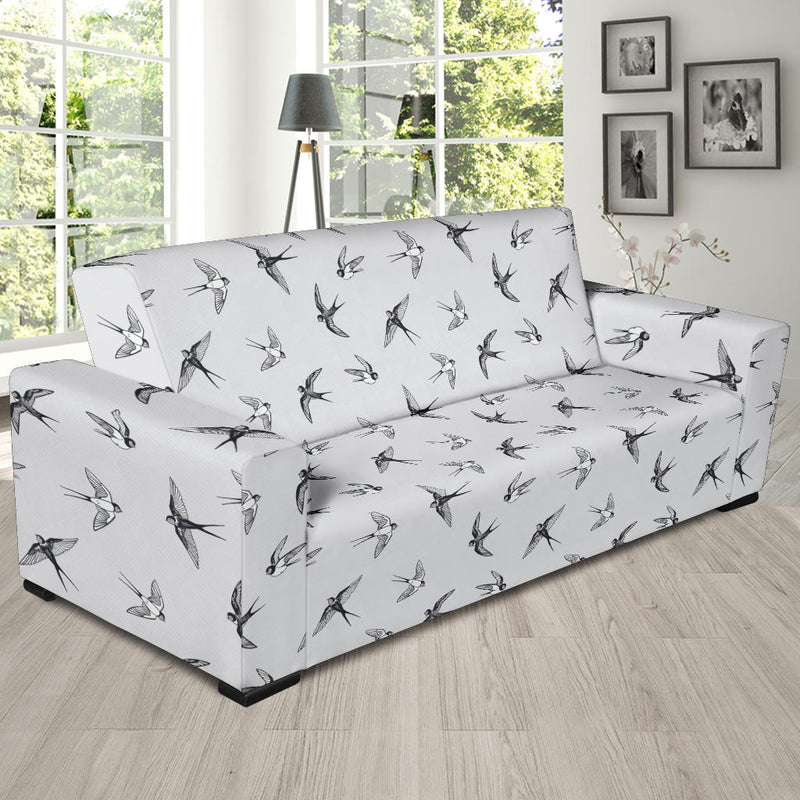 Swallow Bird Pattern Print Design 04 Sofa Slipcover