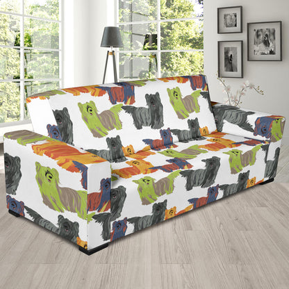 Skye Terriers Print Design LKS301 Sofa Slipcover
