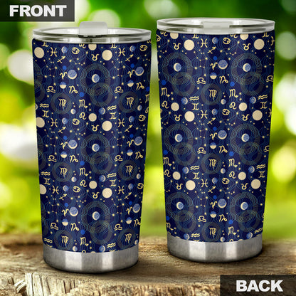 ZodiacThemed Design Print Tumbler