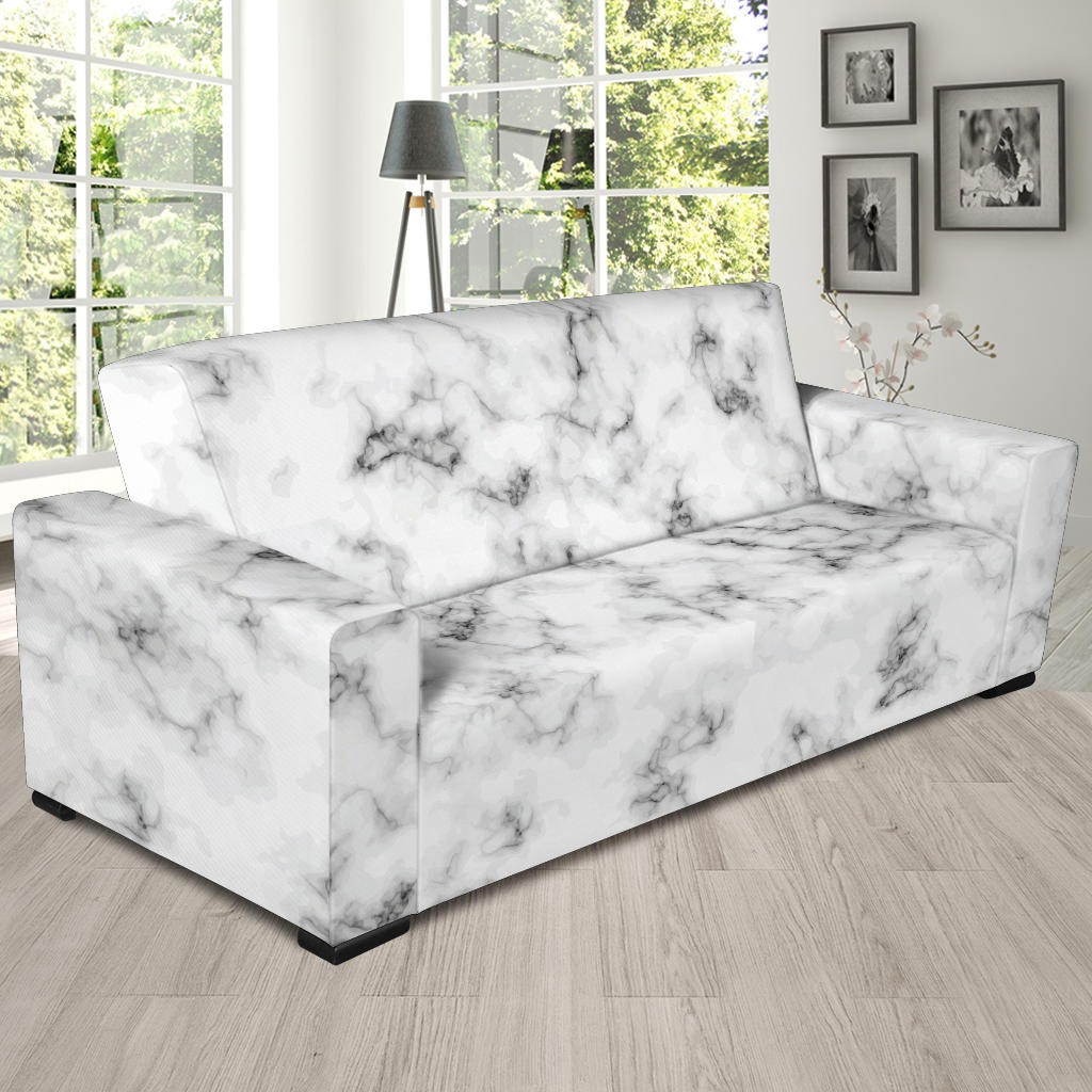 Marble Pattern Print Design 01 Sofa Slipcover