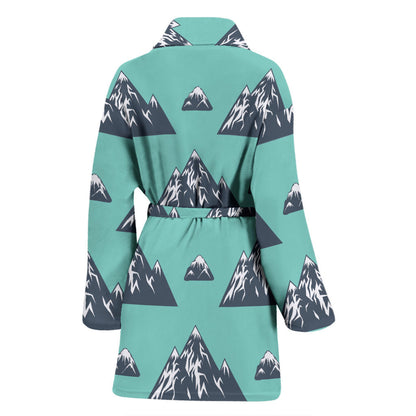 Mountain Pattern Print Design 01 Women Bathrobe