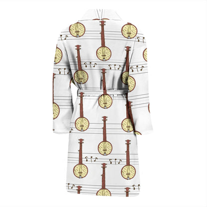 Banjo Print Design LKS402 Men Bathrobe