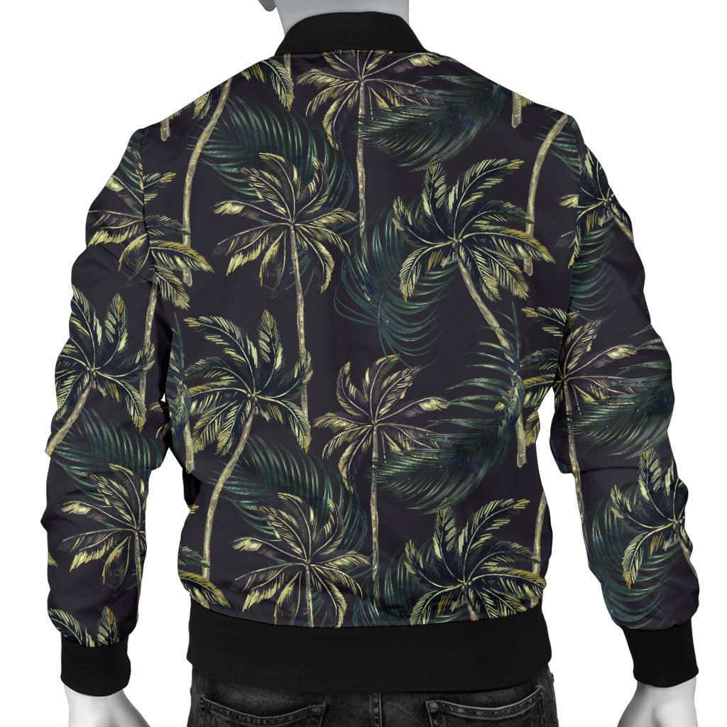 Palm Tree Background Design Print Men Bomber Jacket