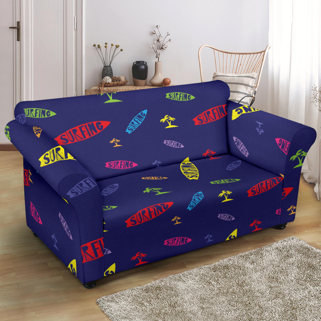Surfboard Print Design LKS305 Loveseat Couch Slipcover