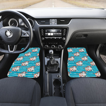 Cow Cute Print Pattern Car Floor Mats Front Back