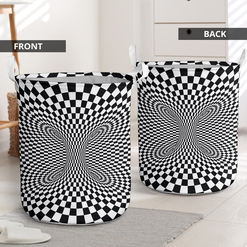 Optical illusion Projection Torus Laundry Basket
