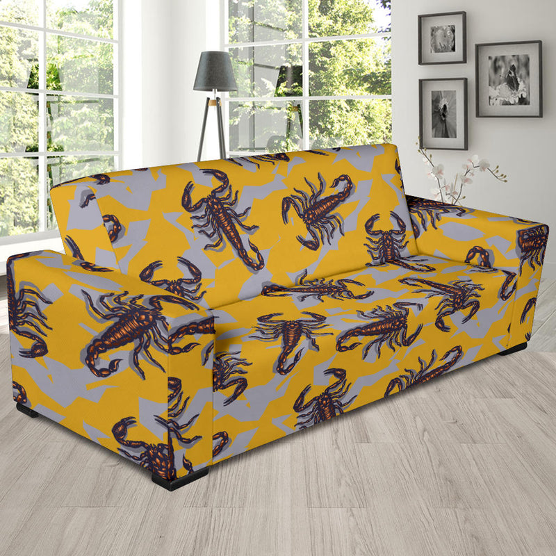 Scorpion Pattern Print Design 01 Sofa Slipcover