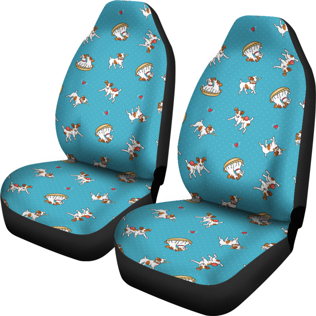 Russell Terriers Playing Print Design LKS305 Car Seat Covers