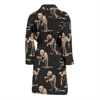 Mummy Print Design LKS302 Men Bathrobe
