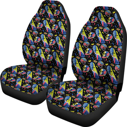 Skateboard Print Design LKS304 Car Seat Covers