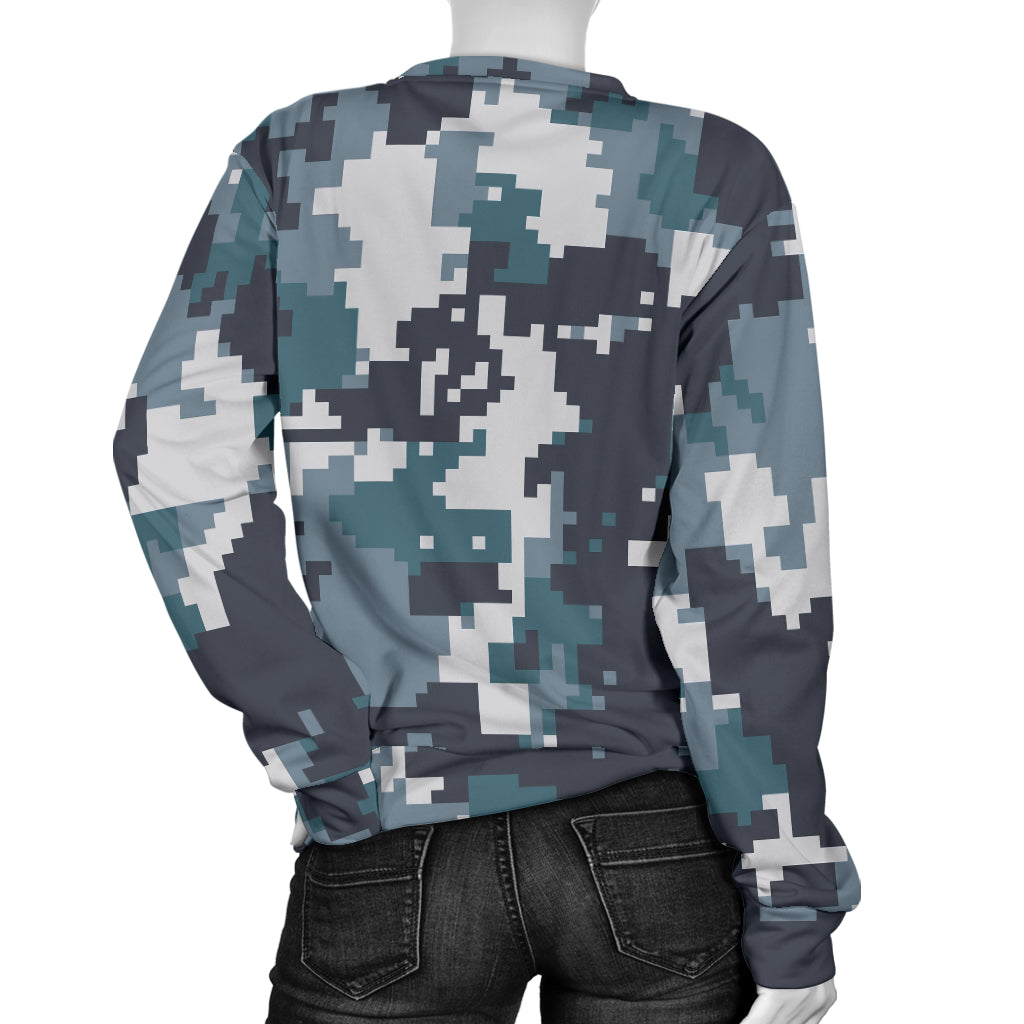 ACU Digital Urban Camouflage Women Long Sleeve Sweatshirt