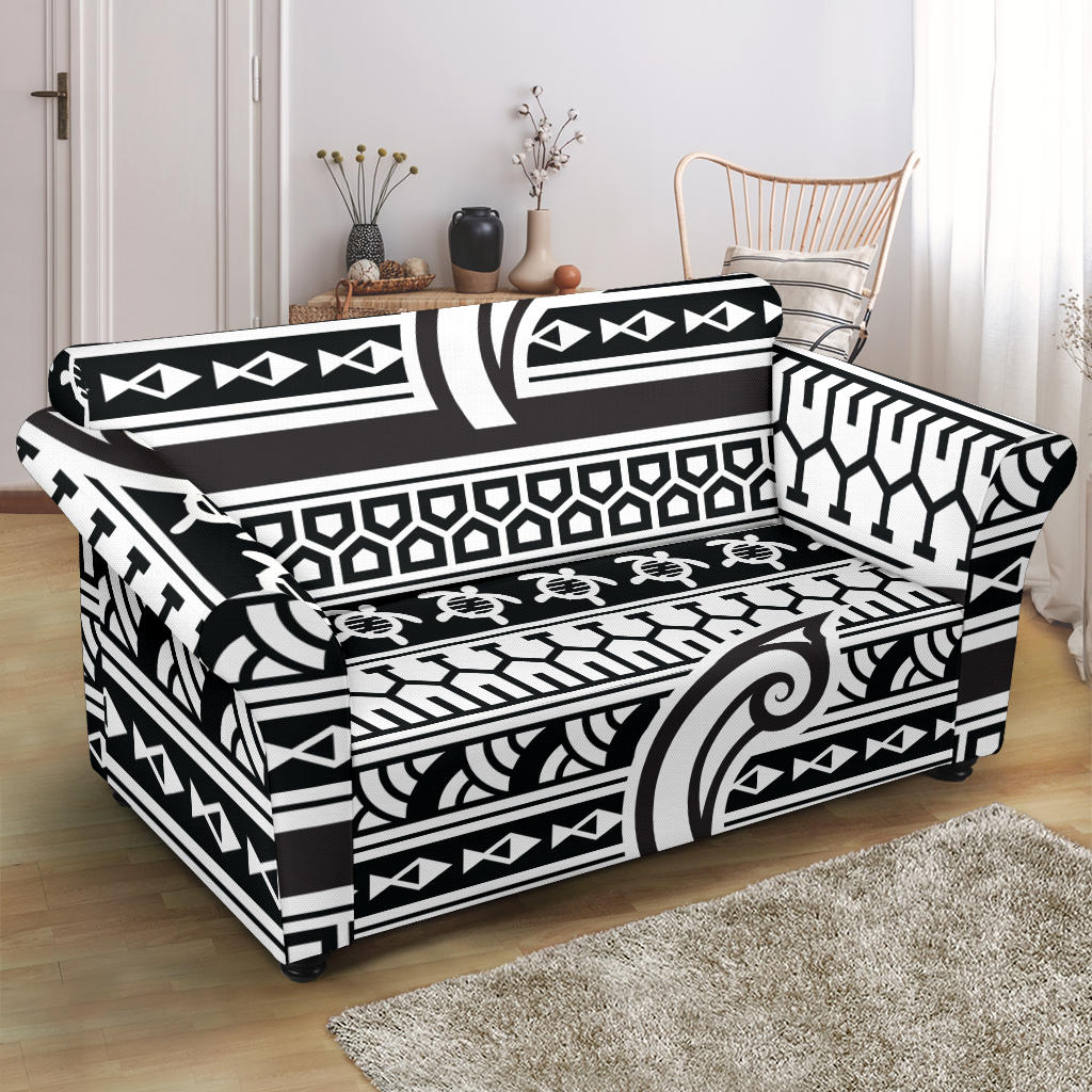 Samoan Style Print Design LKS305 Loveseat Couch Slipcover