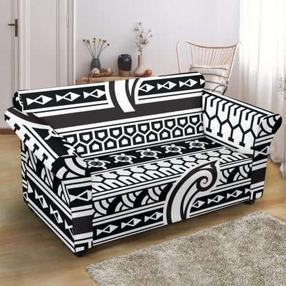 Samoan Style Print Design LKS305 Loveseat Couch Slipcover