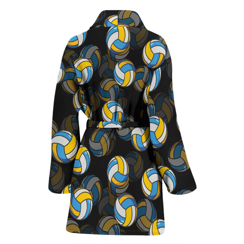 Volleyball Print Design LKS302 Women Bathrobe