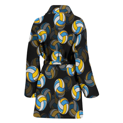Volleyball Print Design LKS302 Women Bathrobe