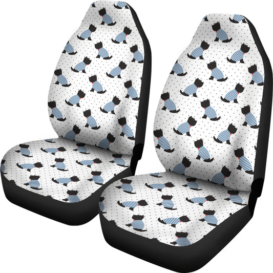 Scottish Terriers Print Design LKS3013 Car Seat Covers