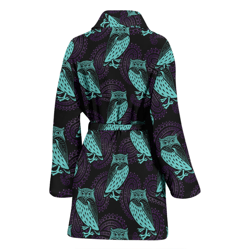 Tribal Pattern Print Design LKS3010 Women Bathrobe