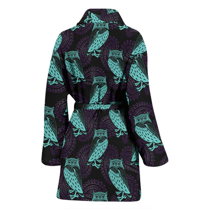 Tribal Pattern Print Design LKS3010 Women Bathrobe