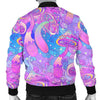 Psychedelic Trippy Mushroom Print Men Bomber Jacket