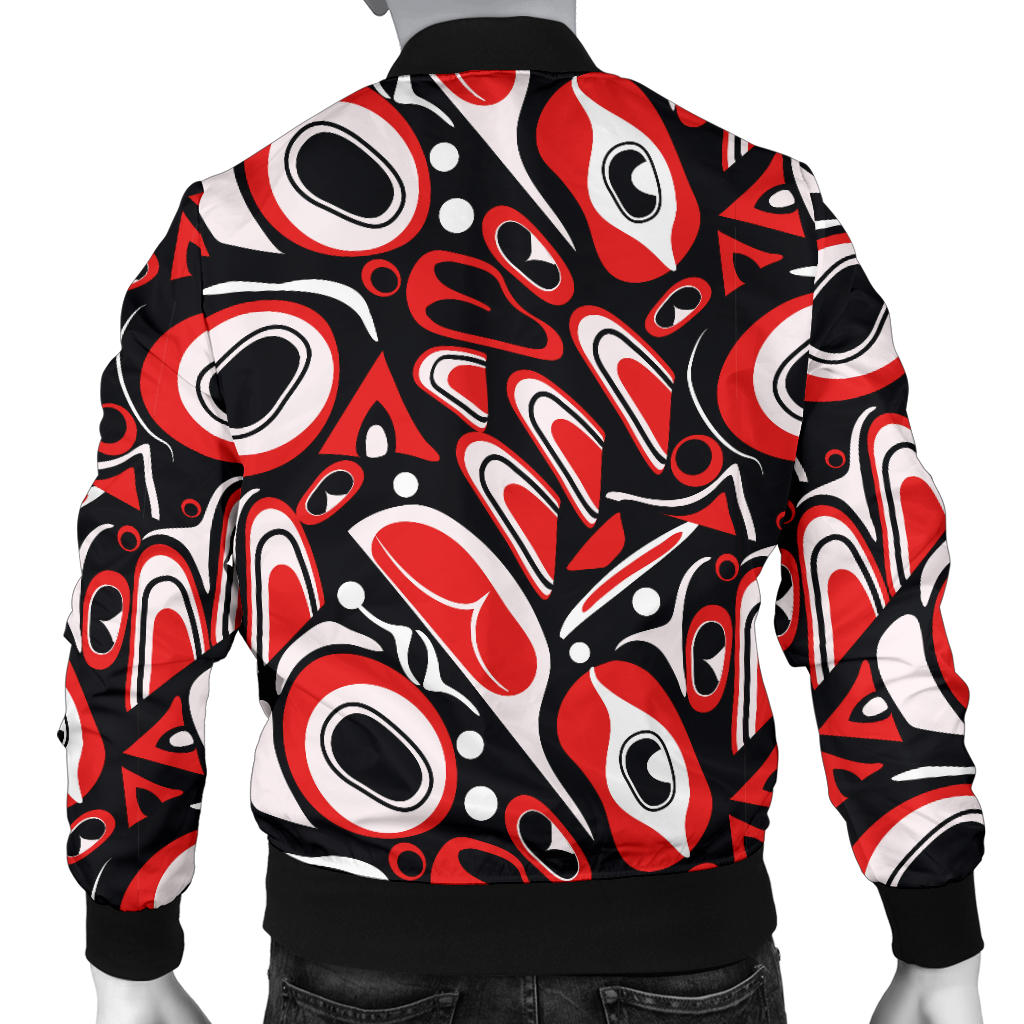 Totem Pole Texture Design Men Bomber Jacket