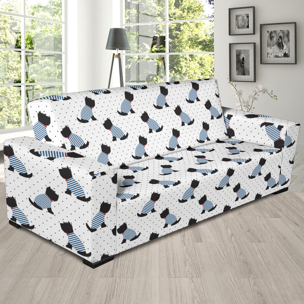 Scottish Terriers Print Design LKS3013 Sofa Slipcover