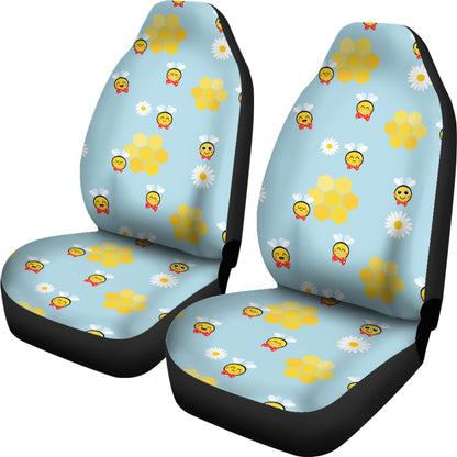 Bee Cute Print Design LKS304 Car Seat Covers
