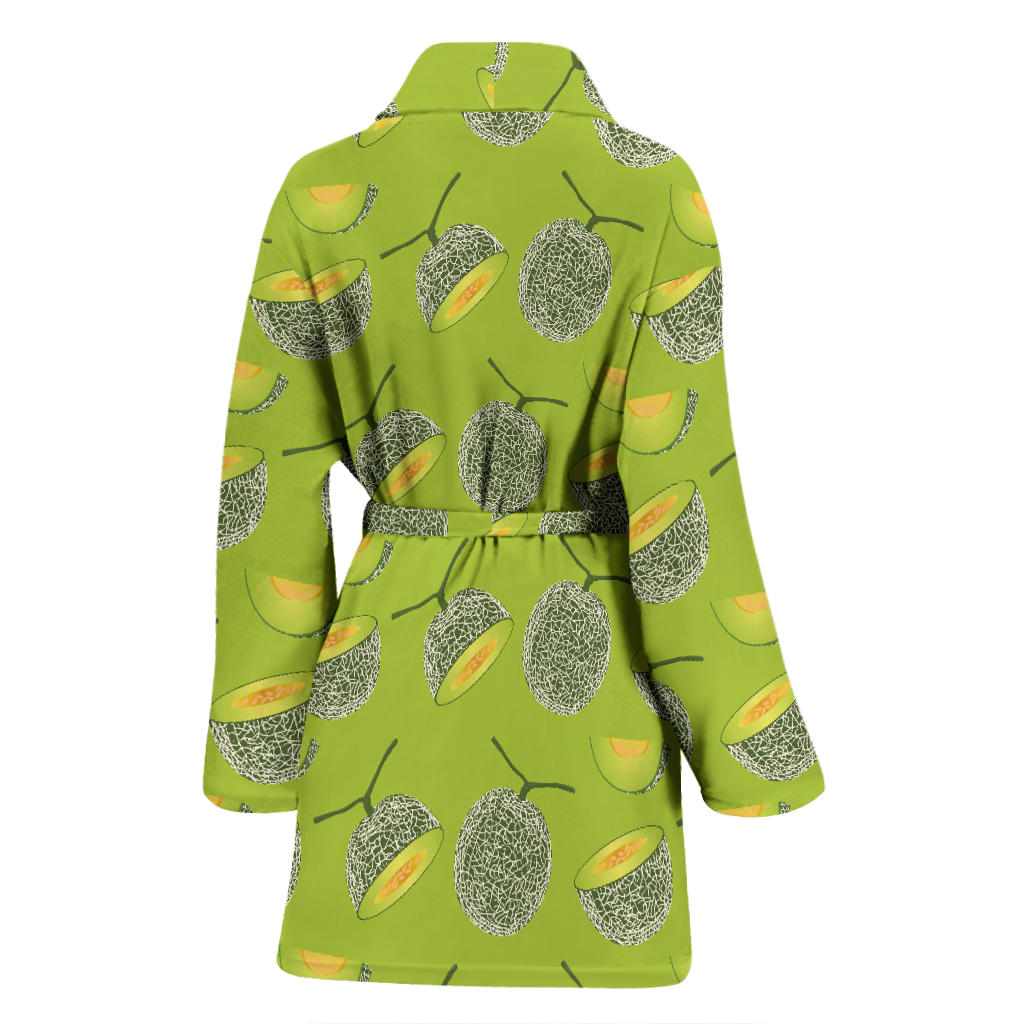 Cantaloupe Pattern Print Design 03 Women Bathrobe