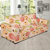 Peach Pattern Print Design A01 Sofa Slipcover