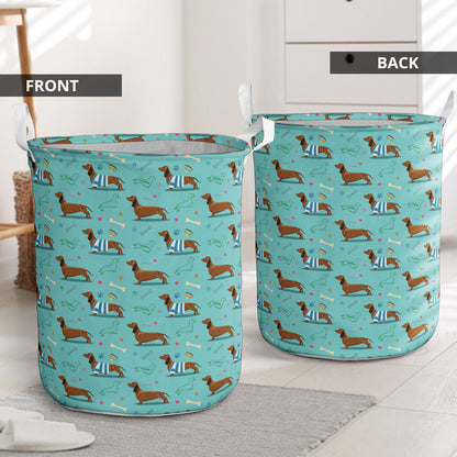 Dachshund Paw Decorative Print Pattern Laundry Basket