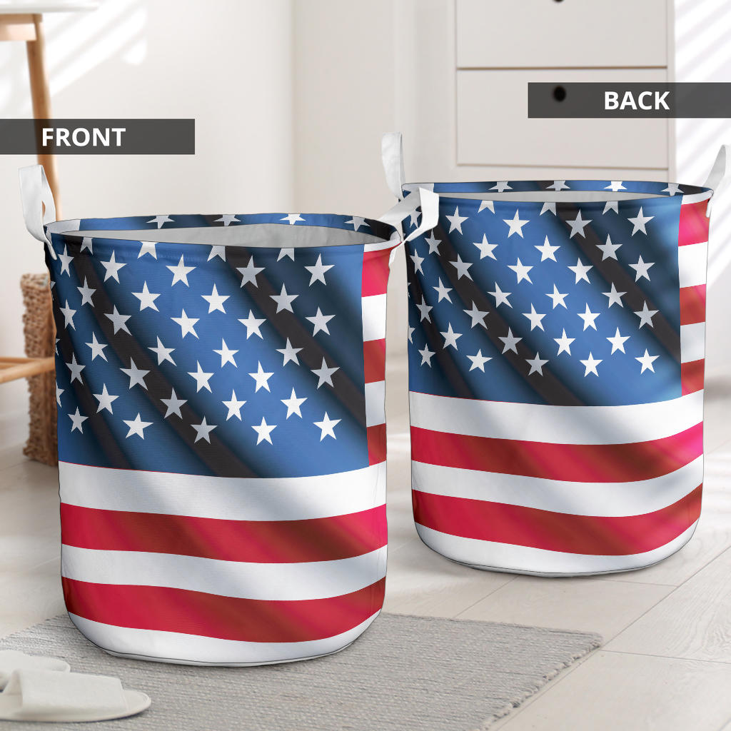 American flag Classic Laundry Basket