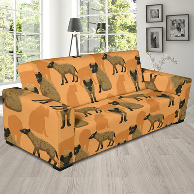 Hyena Pattern Print Design 01 Sofa Slipcover