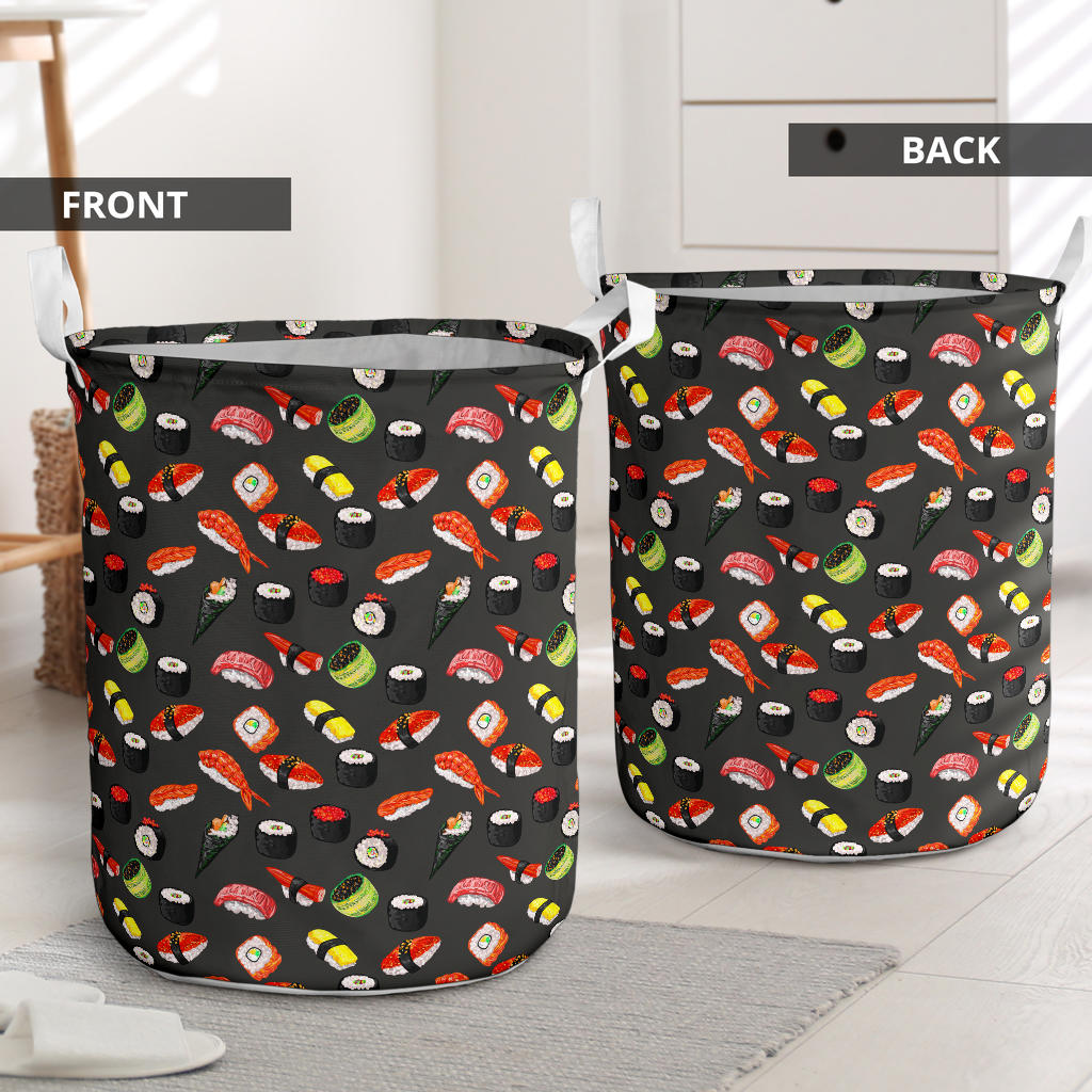 Sushi Design Print Laundry Basket