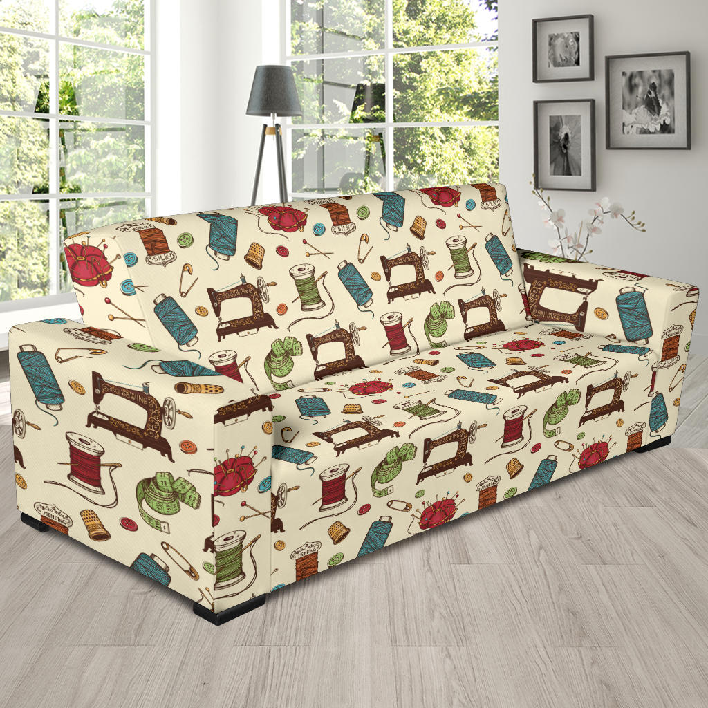 Sewing Equipment Print Design LKS303 Sofa Slipcover