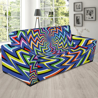 Optical illusion Pattern Print Design A02 Sofa Slipcover