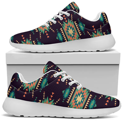 Navajo Geometric Style Print Pattern Athletic Shoes