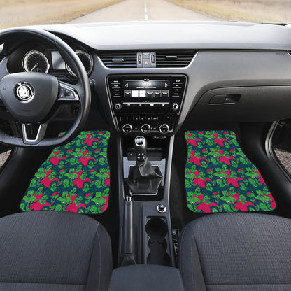Zombie Themed Design Pattern Print Car Floor Mats Front Back