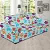 Bear Cute Pattern Print Design 03 Sofa Slipcover