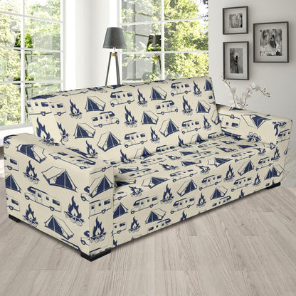 Campfire Pattern Print Design 01 Sofa Slipcover